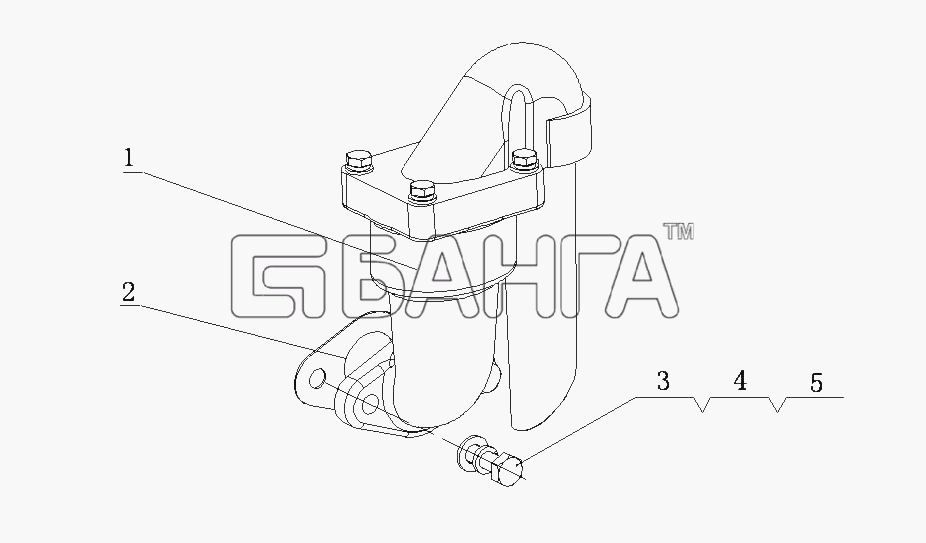 Yuchai YC6A260-20 (A44AB) Схема 330-1014000 Детали сапуна-19 banga.ua