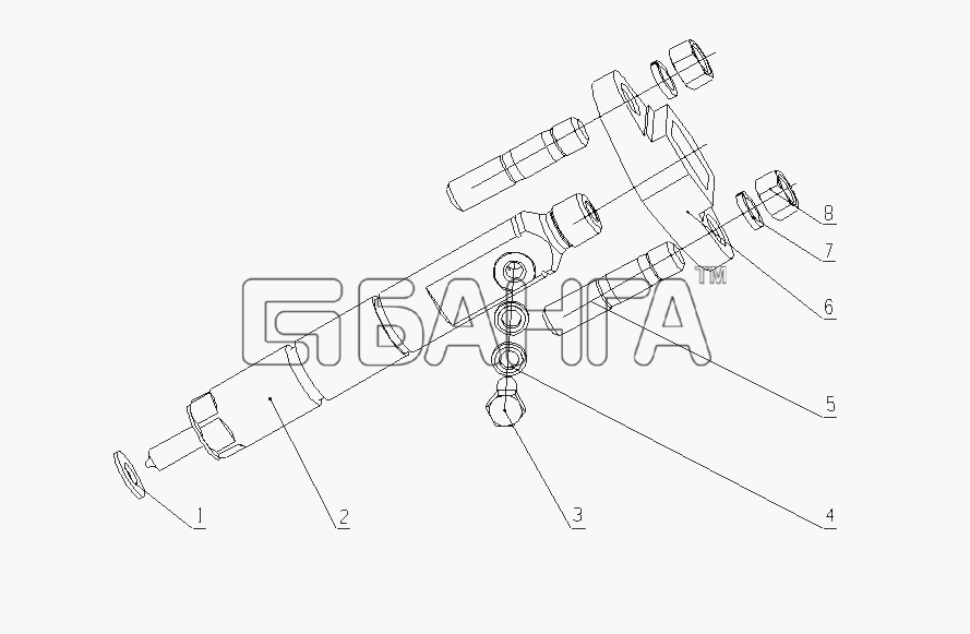 Yuchai YC6A260-20 (A44AB) Схема A35JB-1115000 Устройство выключения