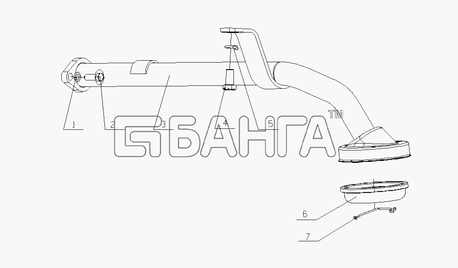 Yuchai YC6G220P-30 (G3FQA) Схема 150-1010000A 04 Сетчатый масляный