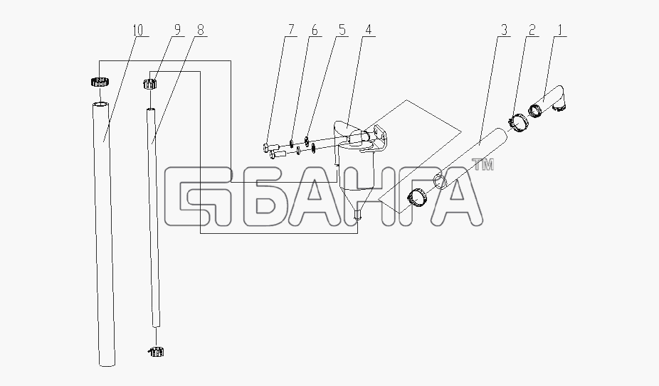 Yuchai YC6G270-20 (G46MB) Схема 150-1014000 Вентилятор картера-18