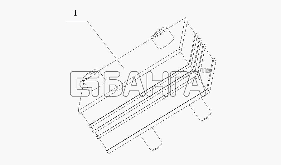 Yuchai YC6G300-20 (G4704) Схема G4608-1001000 Подвеска двигателя в