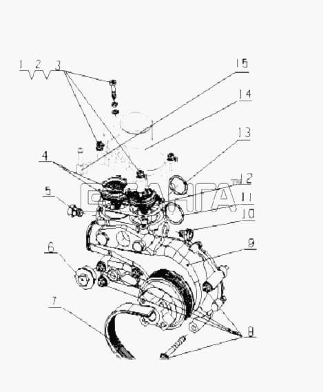 Yuchai YC6L250L-D30 (L7001) Схема L7000-1306000 04 L7000-1307000 09