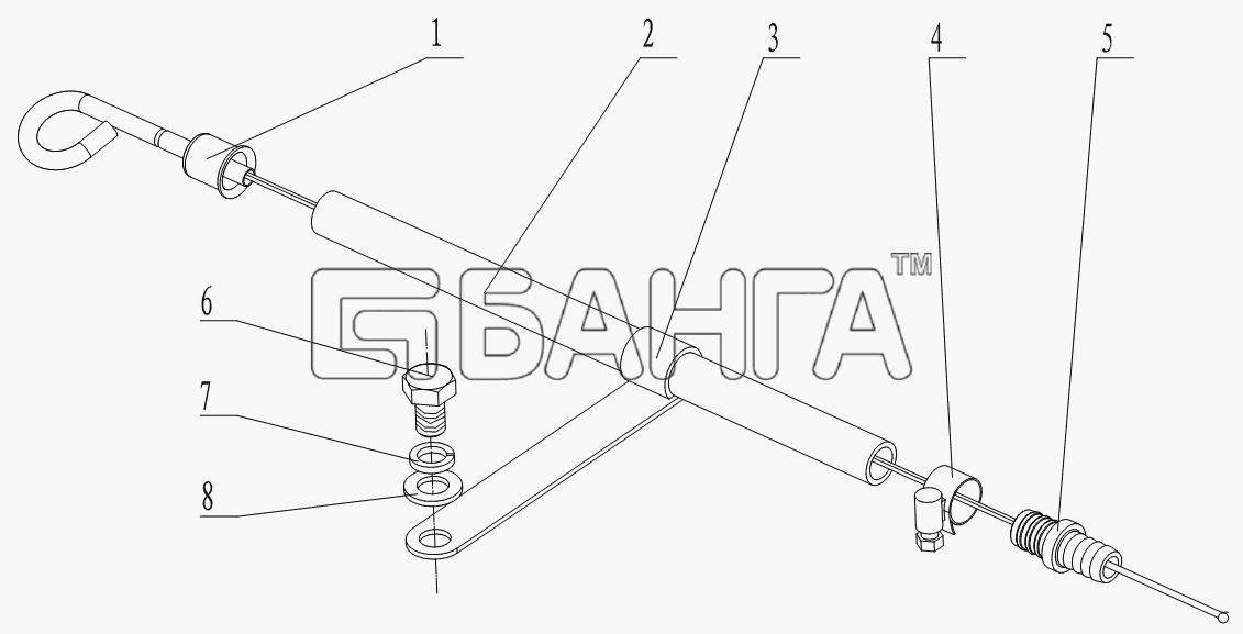 Yuchai YC4G180-20 (G0803) Схема G0202-1028000 Oil Dipstick Assembly-14