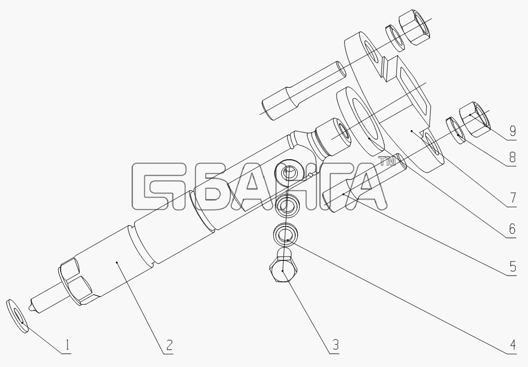 Yuchai YC4G180-20 (G0803) Схема G0400-1112000 Injector Parts-25