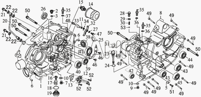 ЗиД Двигатель 185 MQ Схема Картер-6 banga.ua