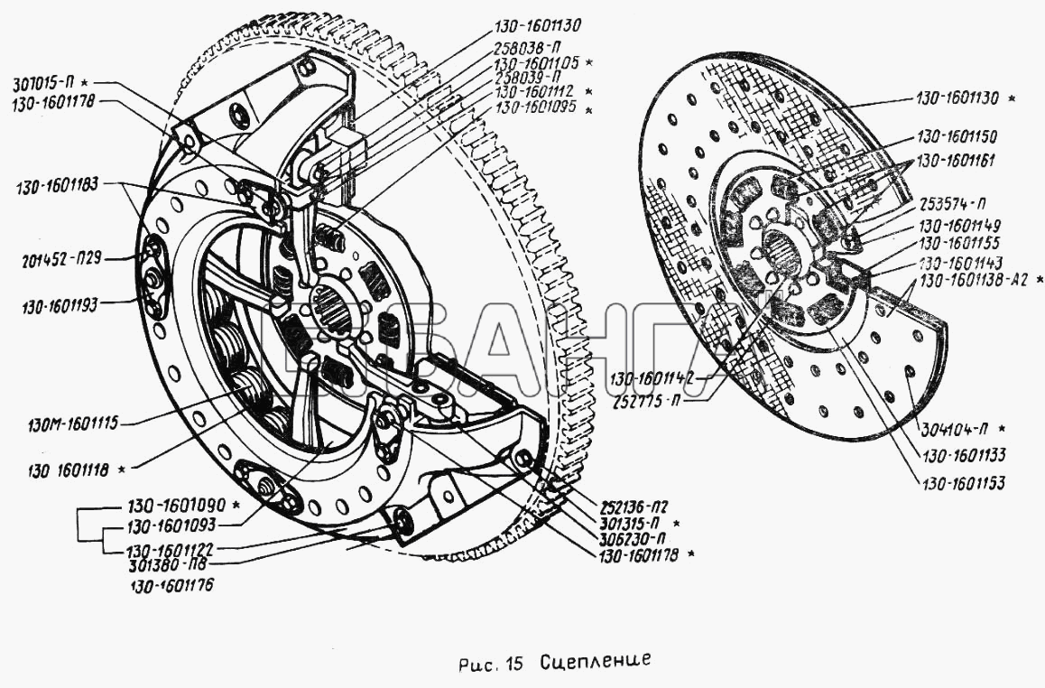 ЗИЛ ЗИЛ 431410 (130) Схема Сцепление-29 banga.ua