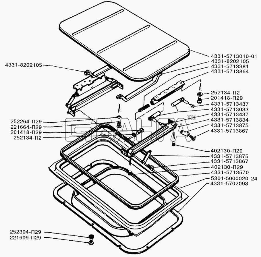 ЗИЛ ЗИЛ-5301 (2006) Вентиляционный люк автомобиля ЗИЛ-5301-171