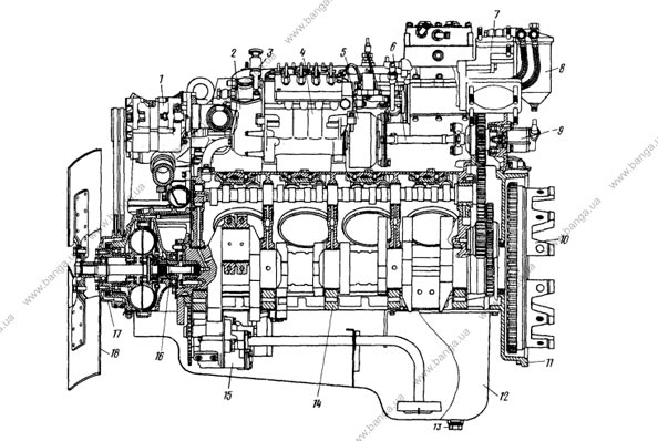Сборка двигателя 740.62 КАМАЗ. Assembly of the engine 740.62 KAMAZ.