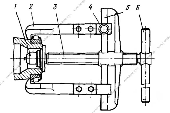 Снятие внутреннего кольца подшипника дифференциала КамАЗ-5320, -53212