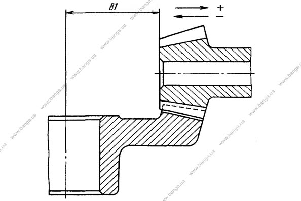 Нулевое положение и направление сдвига ведущей конической шестерни КамАЗ-5320, -53212