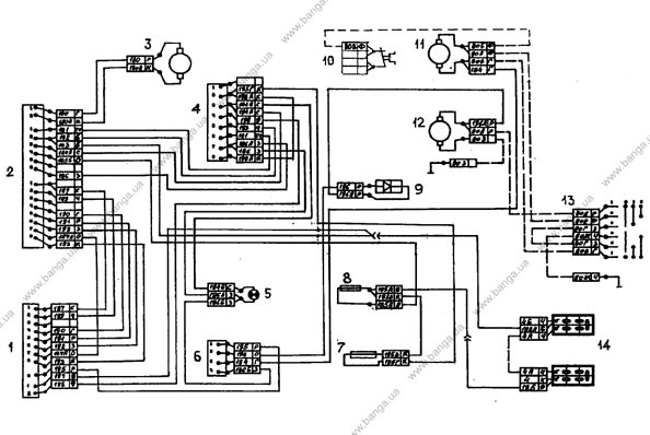 Электрическая схема подогревателя КамАЗ-5320, -55102, -55111