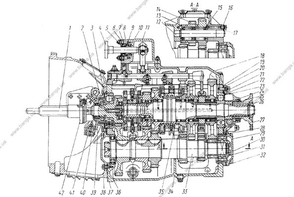 Коробка передач модели 14 КамАЗ-5320, -55102, -55111