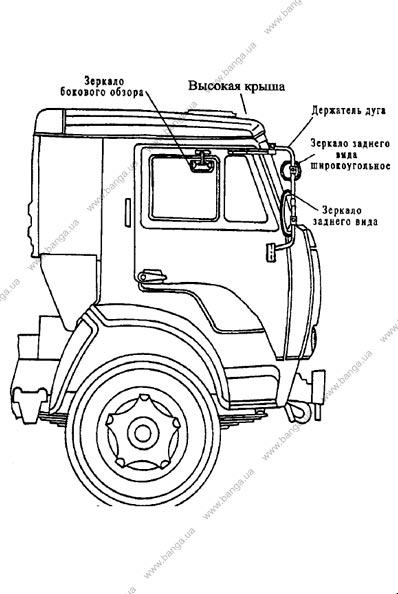 Полка в кабину грузовика российской марки (низкая кабина)