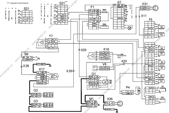 Схема для КамАЗа 5320