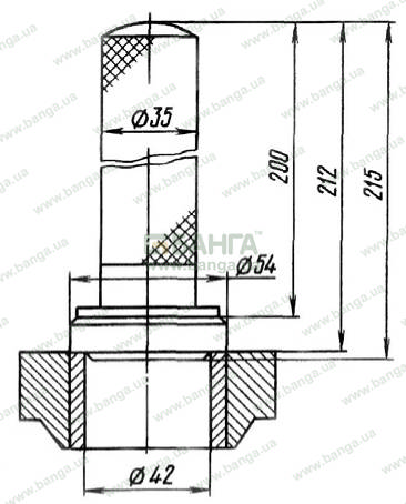 Выпрессовка металлокерамических втулок КрАЗ-65055, КрАЗ-65053, КрАЗ-64431