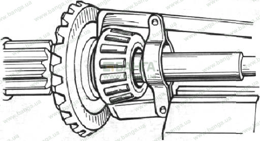 Спрессовка внутреннего кольца подшипника КрАЗ-6510, КрАЗ-65101