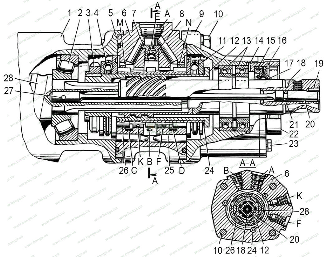 Распределитель рулевого механизма КрАЗ-6510, КрАЗ-65101