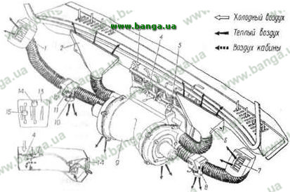 Отопитель кабины ГАЗ-3309 и ГАЗ-3307