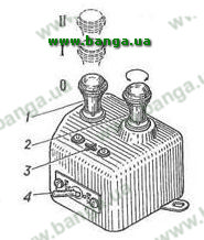 Пульт управления подогревателем ГАЗ-33081 и ГАЗ-3308