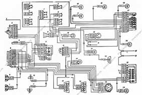 Схема системы световой сигнализации КамАЗ 6x6 