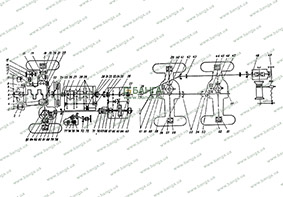 Схема расположения подшипников качения автомобилей КамАЗ 6x6 