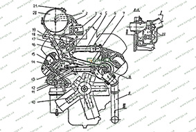 Схема системы охлаждения КамАЗ-740