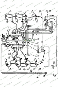 Система питания двигателя топливом КамАЗ-740