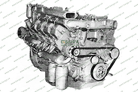 Общий вид двигателя КамАЗ-740