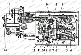 Регулятор ТНВД (вид сверху) КамАЗ-740