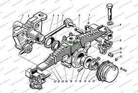 Задняя подвеска автомобилей КамАЗ-53212 