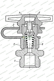 Клапан контрольного вывода: 1—штуцер 