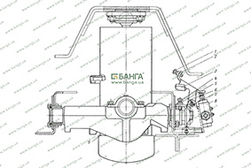 Механизмы ограничения подъема платформы автомобиля КамАЗ-55102