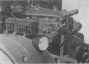 Снятие двигателя с автомобиля КрАЗ-219, КрАЗ-221, КрАЗ-222, КрАЗ-214