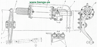 Общий вид пневматического усилителя рулевого управления КрАЗ-219, КрАЗ-221, КрАЗ-222, КрАЗ-214