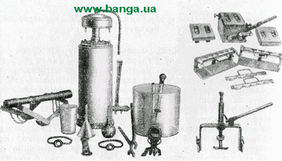 Комплект инструмента и приспособлений для ремонта аккуму­ляторных батарей КрАЗ-219, КрАЗ-221, КрАЗ-222, КрАЗ-214