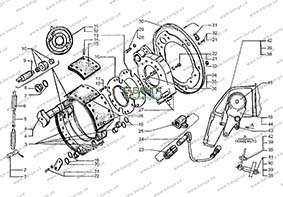 Механизм тормозной переднего колеса КрАЗ-7133 С4, КрАЗ-7133 Н4