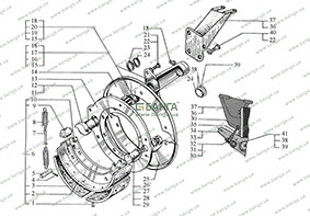 Механизмы тормозные передние Каталог КрАЗ-5233ВЕ-016, КрАЗ-5233НЕ-160