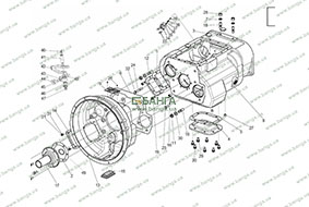 Комплект картера сцепления коробка передач Каталог КрАЗ-5401Н2, КрАЗ-5401С2