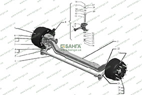 Передняя ось Каталог КрАЗ-5401Н2, КрАЗ-5401С2