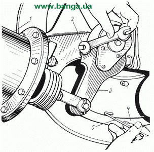 Проверка и регулировка колесных тормозных механизмов КрАЗ-250