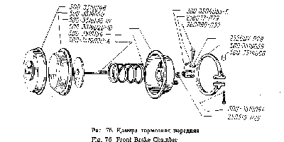 Камера тормозная передняя КРАЗ-6322