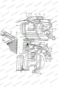 Система питания двигателя воздухом КрАЗ-5233ВЕ, КрАЗ-5233НЕ 