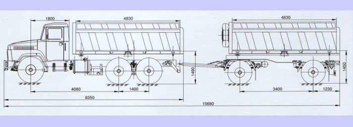 Схема КрАЗ - 6424С4