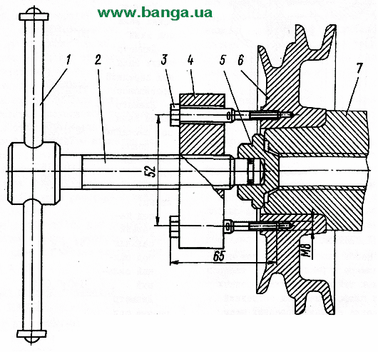 Съемник шкива коленчатого вала