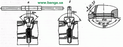 Обработка седла выпускного клапана КрАЗ-6437, КрАЗ-260<