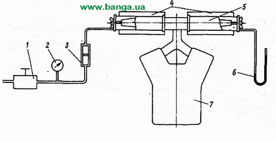 Схема проверки герметичности воздушных фильтров КрАЗ-6437, КрАЗ-260