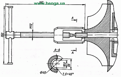 Съемник для снятия колеса турбокомпрессора КрАЗ-6437, КрАЗ-260