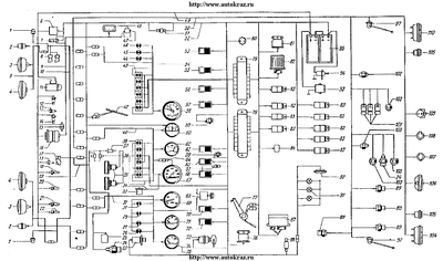 Схема электрооборудования КРАЗ-6443