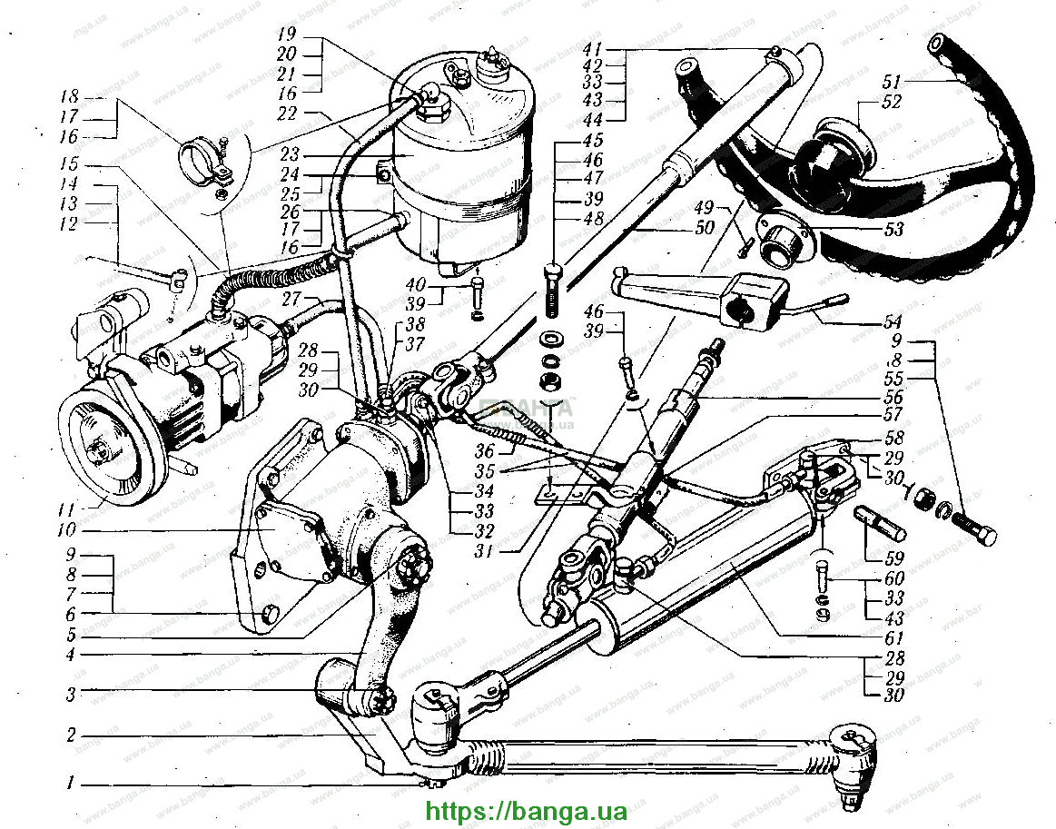 Управление рулевое КРАЗ-6510