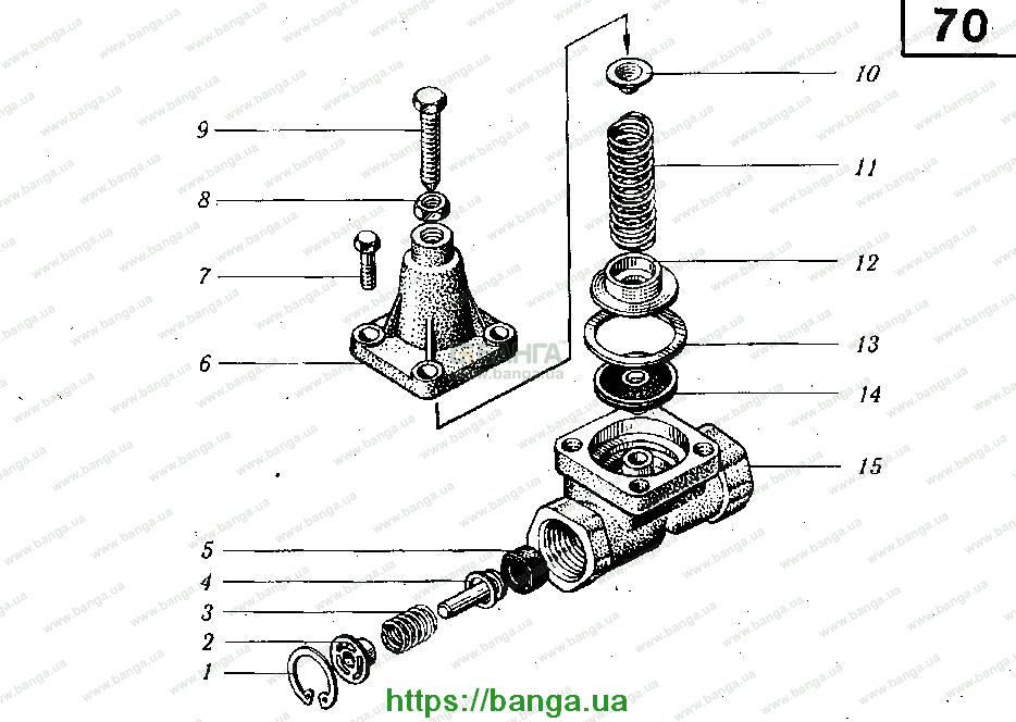 Клапан защитный одинарный КРАЗ-6510